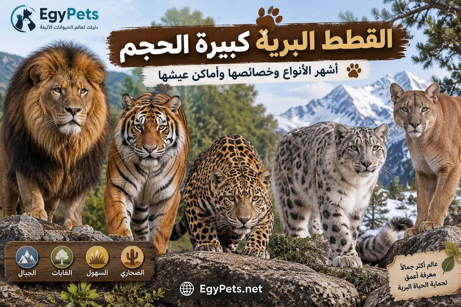 القطط البرية كبيرة الحجم